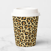 Leopard Animal Print Pattern-25560 Papieren Bekers (Achterkant)