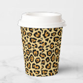 Leopard Animal Print Pattern-25560 Papieren Bekers (Rechts)