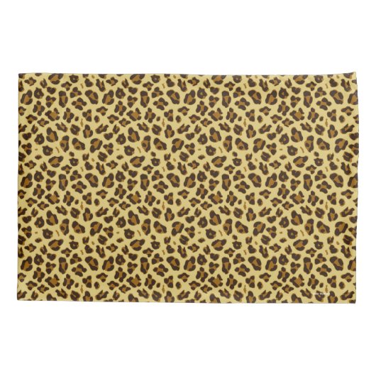 Leopard Animal Print Pattern Pillowcase set Kussensloop (Achterkant-Links)