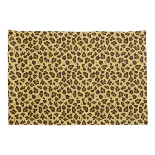 Leopard Animal Print Pattern Pillowcase set Kussensloop (Achterkant-Rechts)