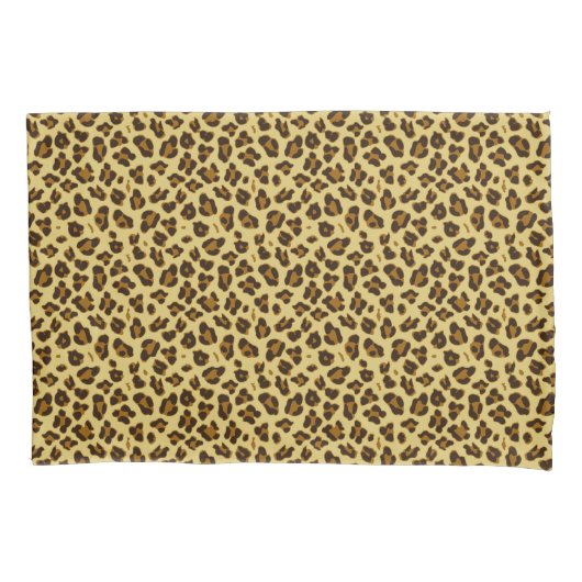 Leopard Animal Print Pattern Pillowcase set Kussensloop (Voorkant-Links)