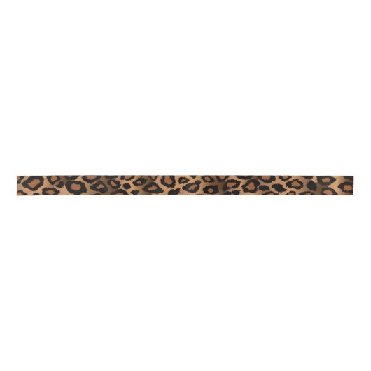 Leopard Animal Print Satijnen Lint (Voorkant)