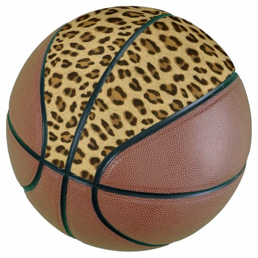 Leopard Animal Print Skin Patroon Basketbal (Schuin)