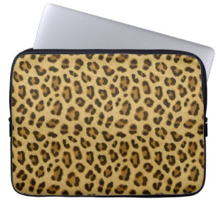 Leopard Animal Print Skin Patroon Laptop Sleeve