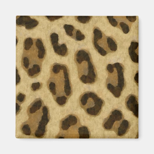 Leopard Animal Print Skin Patroon Magneet (Voorkant)