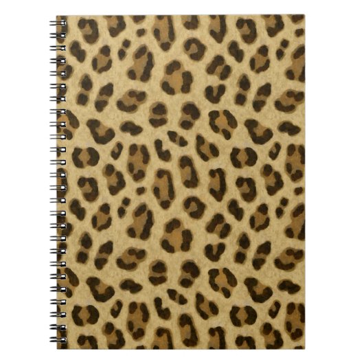 Leopard Animal Print Skin Patroon Notitieboek (Voorkant)