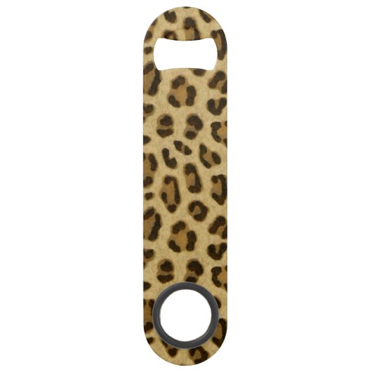 Leopard Animal Print Skin Patroon Speed Flessenopener (Voorkant)