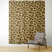 Leopard Animal Print Skin Patroon Wandkleed (In situ)
