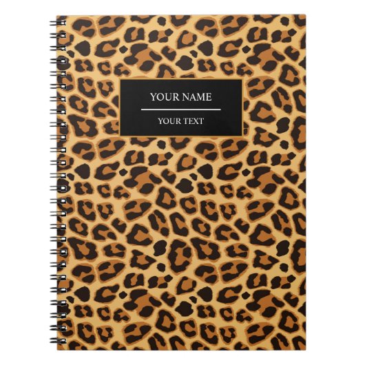 Leopard Animal Print Skin Pattern Notitieboek (Voorkant)