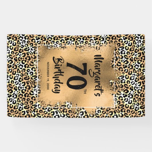 Leopard Animal Print Spandoek (Horizontaal)