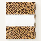 Leopard Animal Print Specialized Sketchbook Notitieboek (Achterkant)