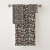 Leopard Animal Print Towel Set Bad Handdoek (Insitu)