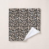 Leopard Animal Print Towel Set Bad Handdoek (Wasdoekje)