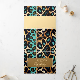 LEOPARD Animal Print - Uitnodiging Kaart
