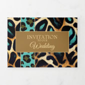 LEOPARD Animal Print - Uitnodiging Kaart (Cover)
