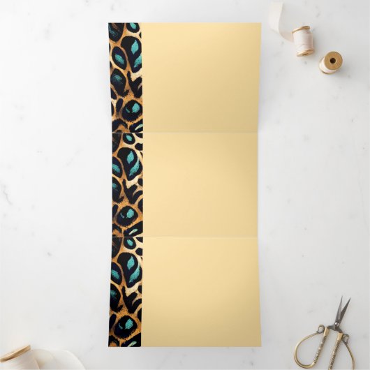 LEOPARD Animal Print - Uitnodiging Kaart (Binnen)