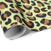 Leopard Animal Print Verjaardagsfeestje Gift Naadl Cadeaupapier (Rol Hoek)