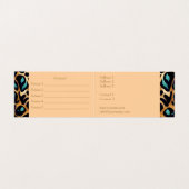 LEOPARD Animal Print - Visitekaartje (Binnenkant ongevouwen)