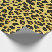 Leopard Animal Skin Pattern Print Cadeaupapier (Hoek)