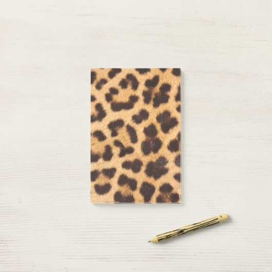 Leopard Animal Skin Print Post-it® Notes (Op bureau)