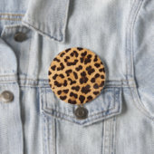 Leopard Animal Skin Print Ronde Button 7,6 Cm (In situ)