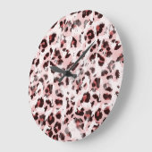 Leopard Animal Skin: Tie Dye Elegance. Grote Klok (Hoek)