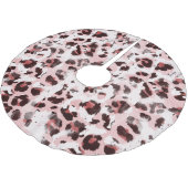 Leopard Animal Skin: Tie Dye Elegance. Kerstboom Rok (Gekanteld)