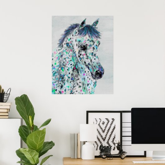 leopard appalooa poster (Thuiskantoor)