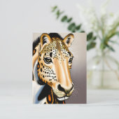 Leopard Appaloosa Funny AI Generated Art Briefkaart (Staand voorkant)