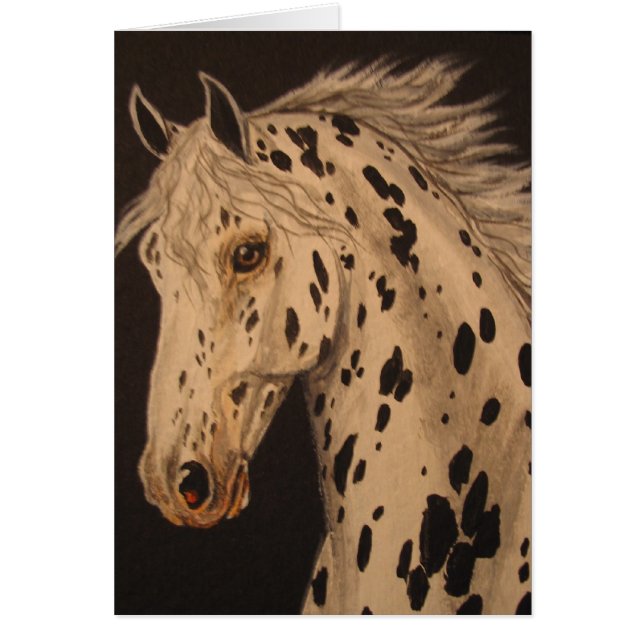 Leopard Appaloosa Horse Card (Voorkant)