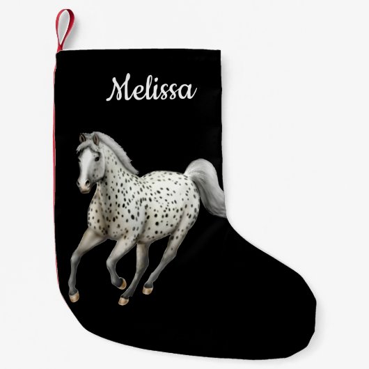 Leopard Appaloosa Horse kerststaart Kleine Kerstsok (Voorkant)