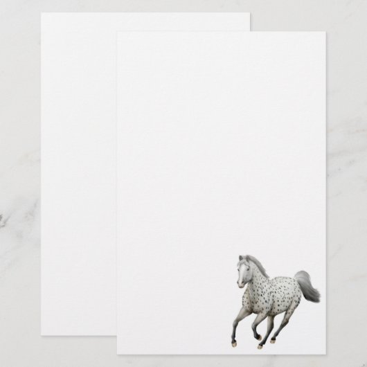 Leopard Appaloosa Horse Stationery Briefpapier (Voorkant / Achterkant)
