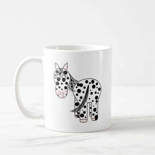 Leopard Appaloosa Koffiemok (Links)