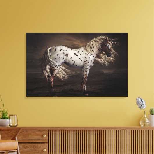 Leopard Appaloosa Stretched Canvas Print (Insitu (Woonkamer))