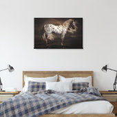 Leopard Appaloosa Stretched Canvas Print (Insitu (Slaapkamer))