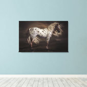 Leopard Appaloosa Stretched Canvas Print (Insitu (Houten vloer))