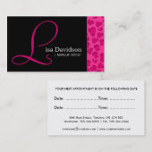 Leopard Appointment Cards Afsprakenkaartje (Voorkant / Achterkant)
