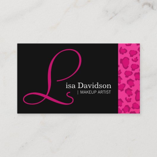 Leopard Appointment Cards Afsprakenkaartje (Voorkant)