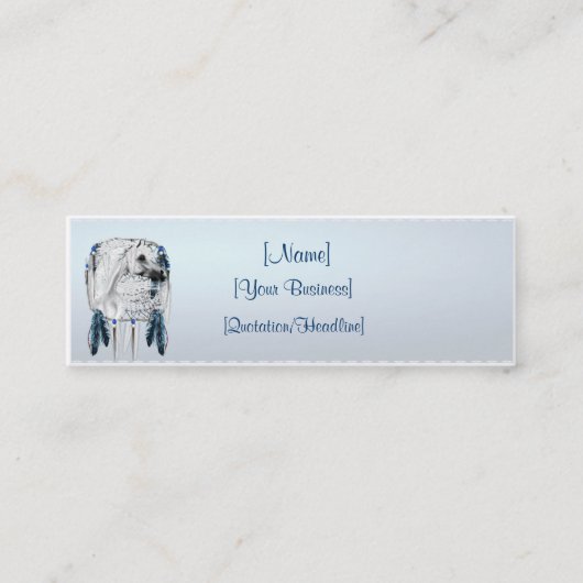 Leopard Appy en Dreamweaver Business Profielwagen Mini Visitekaartje (Voorkant)