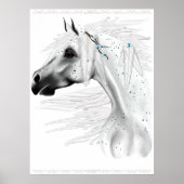Leopard Appy en White Feathers Poster (Voorkant)