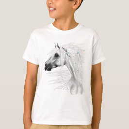 Leopard Appy en White Feathers Shirt