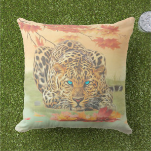Leopard art buitenkussen
