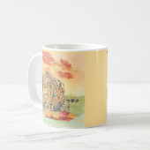 Leopard art koffiemok (Voorkant links)