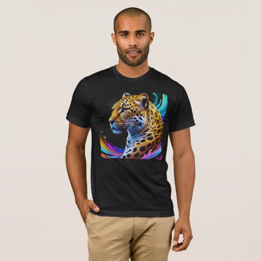 Leopard art t-shirt (Voorkant volledig)