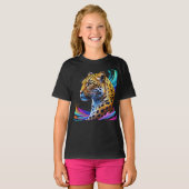 Leopard art t-shirt (Voorkant volledig)