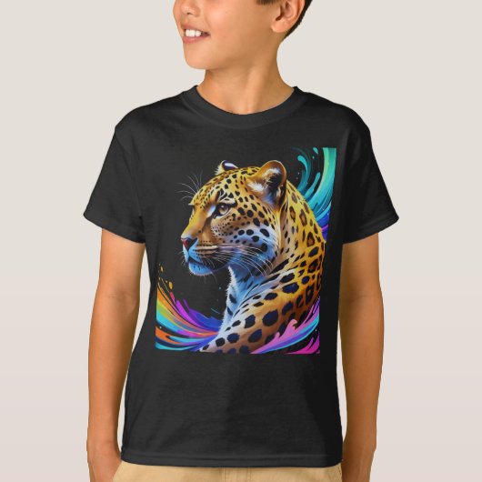 Leopard art t-shirt (Voorkant)
