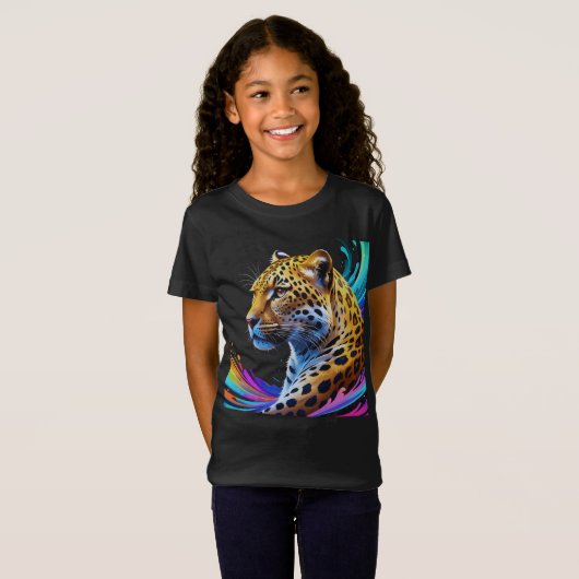 Leopard art t-shirt (Voorkant volledig)