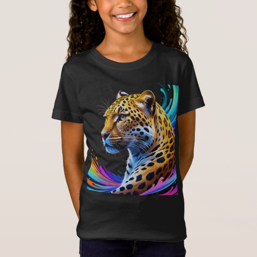 Leopard art t-shirt (Voorkant)