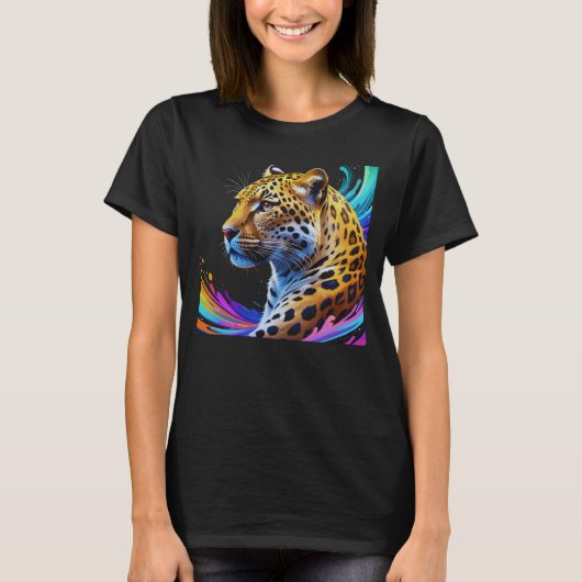 Leopard art t-shirt (Voorkant)
