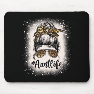 Leopard Aunt Life Messy Bun Bleaching Auties Girl  Muismat